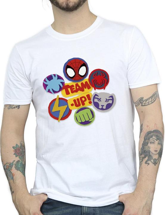 Actual product image Mens Spidey And His Amazing Friends Team Up T-Shirt (S)