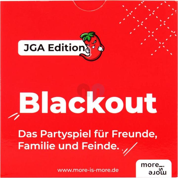 Immagine prodotto More is more Blackout - Edizione JGA - Il party game per amici, familiari e nemici (Tedesco)