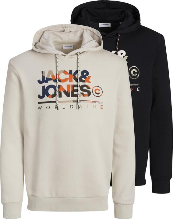 Produktbild Jack & Jones Jjluke Sweat Hood 2pk Mp (XXL)