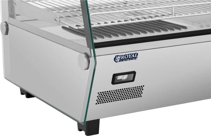 Produktbild Royal Catering Heisse Theke Warmhaltevitrine Wärmevitrine Warmhaltetheke 160 L 1500 W beleuchtet