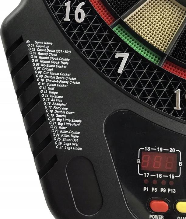 Actual product image Trizand Electronic Dartboard with 27 Games and Accessories