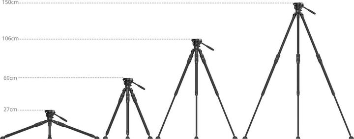 Actual product image SmallRig Carbon Fiber Tripod Kit FT-S303 4643 (Carbon)