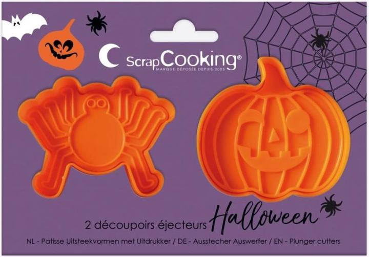 Image du produit ScrapCooking Set de 2 emporte-pièces Halloween araignée et citrouille