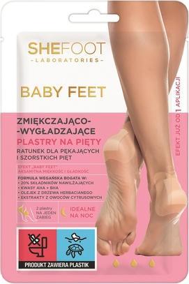Produktbild NoName Shefoot Baby Foot Softening And Smoothing Heel Patches - 2 Stück (Fussdeodorant & -puder)