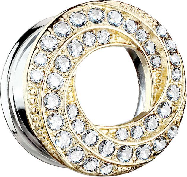 Actual product image Star Piercing Micro Ball Closure Ring coloured (Brass surgical steel 316L, Titanium G23)
