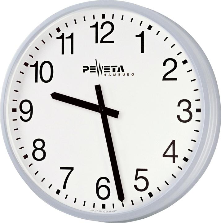 Peweta Grossraum-Wanduhr ø 52 cm, Netzbetrieb (52 cm)