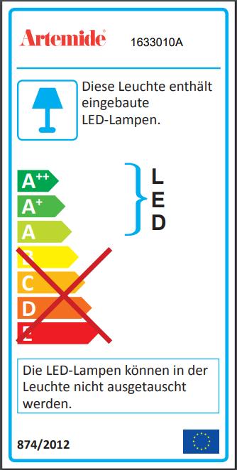 Energy Label Artemide Melete (2191 lm)