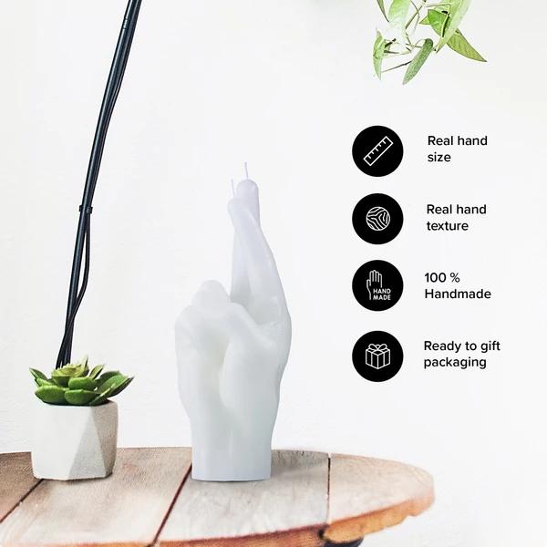 Produktbild Candle Hand Crossed Fingers (1 Stk.)