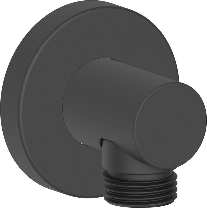Duravit Raccordo a parete curva rotonda rosone nero opaco