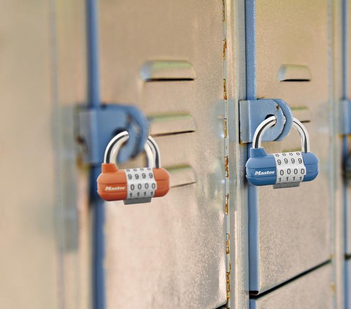Produktbild Master Lock breites Pro-Sportvorhngeschloss mit individuell einstellbarer Zahlenkombination verschiedene Farben