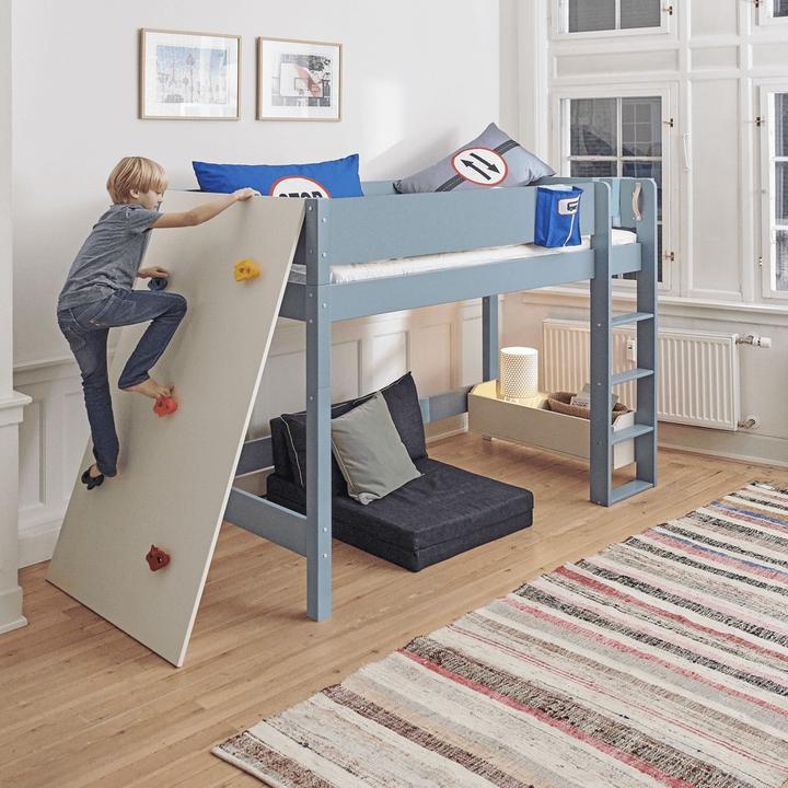 Immagine prodotto Manis-h Parete di arrampicata Manis h per letto a mezza altezza bianco neve