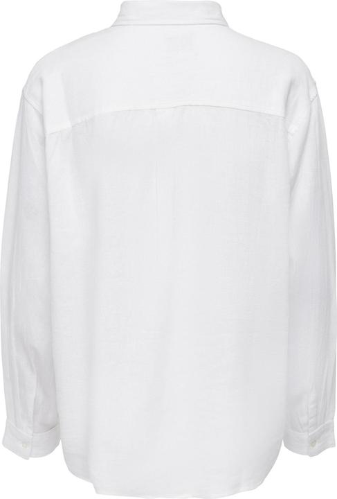Actual product image Only Plain linen mix shirt (S)