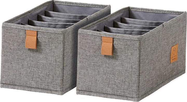 Love it Store it Premium Kleiderschrank Organizer 2er Set mit 6 Fächern