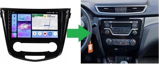 Immagine prodotto No Name RADIO GPS NAVIGAZIONE NISSAN QASHQAI 2 X-TRAIL 2014+ ANDROID climatizzatore manuale (10")