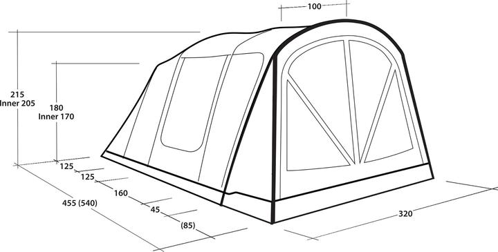 Produktbild Outwell Flagstaff 5 Air (Tunnelzelt, 26.70 kg, 5 Personen)