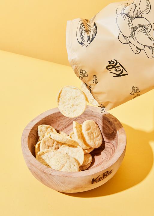 Image du produit KoRo Chips à la farine de riz, à la farine de pois chiches et au goût de crème aigre (700 g)