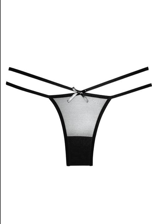 Actual product image Allure Naughty Vanilla Panty - Black (One size)