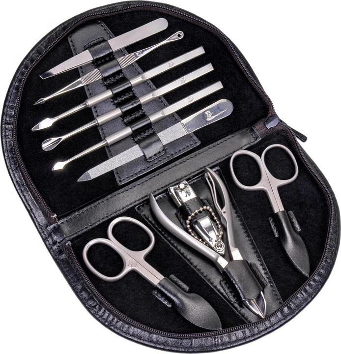 Produktbild Sacher TR850R.0104 - 10-teilig Maniküretui Manikürenset schwarz Leder