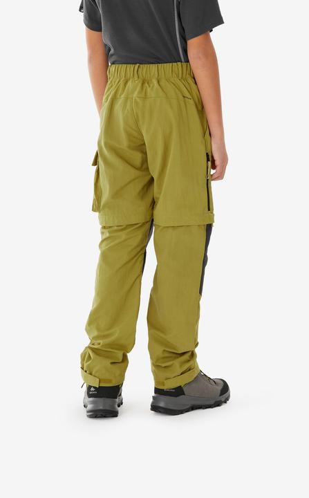Image du produit Quechua Pantalon modulable de randonnée enfant 7-15 ans, MH500 khaki jaune (140)