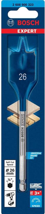 Produktbild Bosch Professional Zubehör EXPERT Self Cut Speed Flachfräsbohrer, 26 x 152 mm (26 Millimeter)