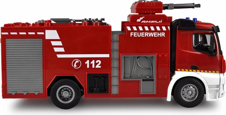 Immagine prodotto Amewi Mercedes Benz Fire Truck elettrico spazzolato camion 2WD 1:18 RTR (RTR pronto all'uso)