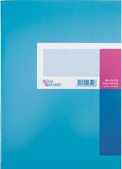 Actual product image König & Ebhardt Business book, high-gloss lacquered cardboard, squared, A5 (40 x)