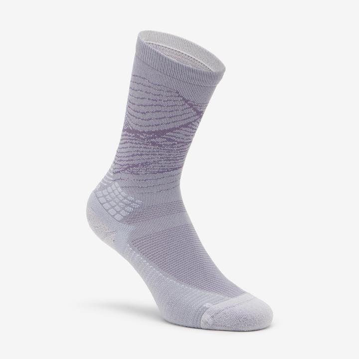 Produktbild Quechua Wandersocken hoch 2 Paar - Hike 500 grau/orange (39, 42)