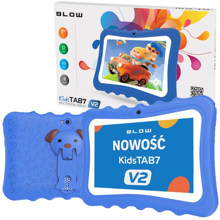 Immagine prodotto Blow Tablet KidsTAB7 V2 4/32GB niebieskie etui 2MP (7.01", 128 GB, Azzurro)