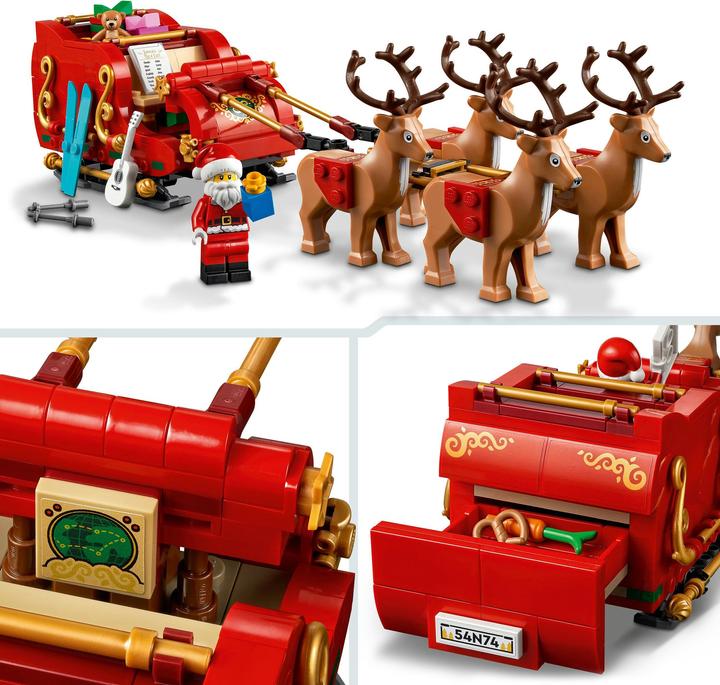 Produktbild LEGO Classic Schlitten des Weihnachtsmanns 40499 (40499, LEGO Classic, LEGO Seltene Sets)