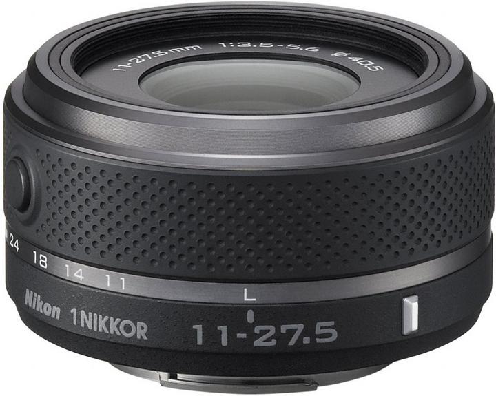 Immagine prodotto Nikon 1 VR 11-27,5 mm 1:3,5-5,6, grandangolo nero (Nikon 1, Nikon CX)