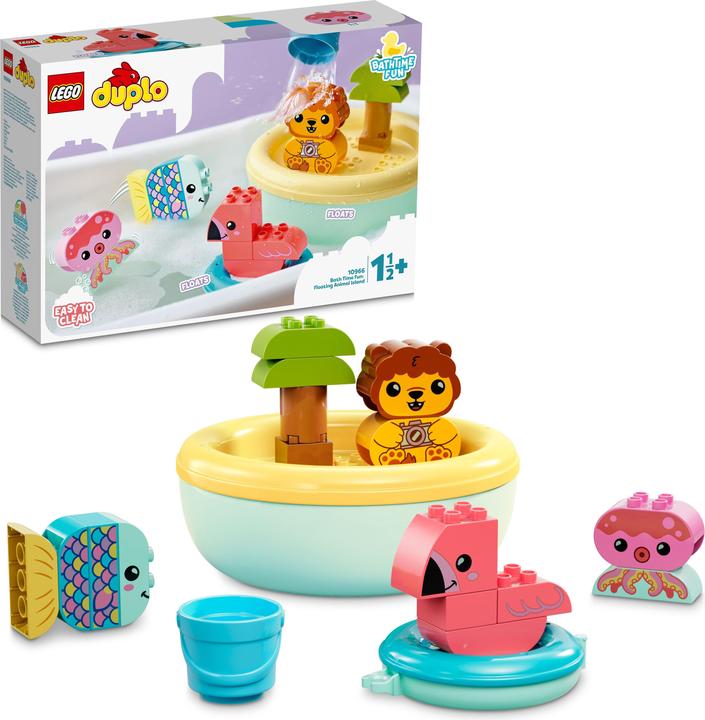 Actual product image LEGO Bathtub fun: Swimming animal island (10966)