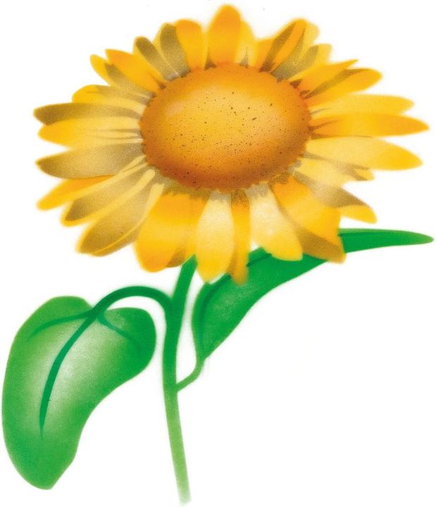 Immagine prodotto Martellato aerografo stencil girasole