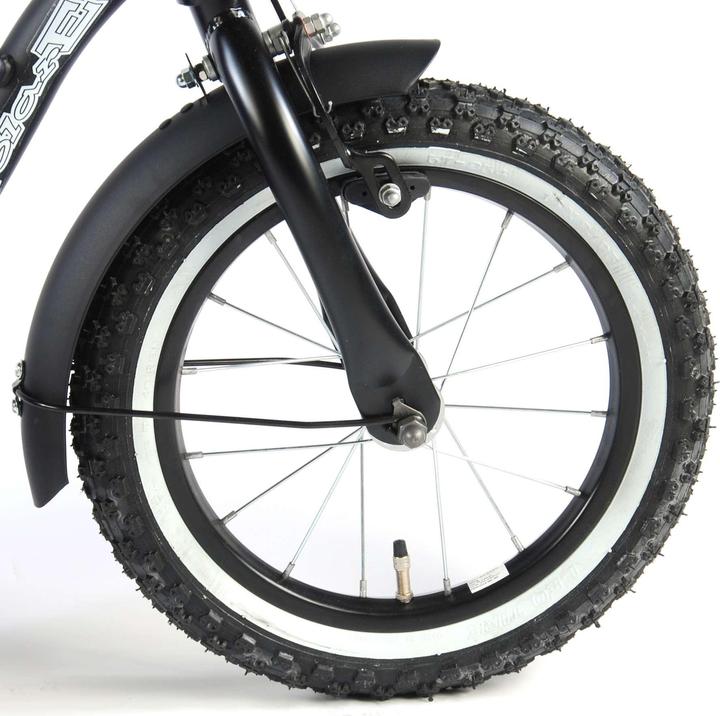 Produktbild Volare Black Cruiser Kinderfiets - Jongens - 14 inch - Zwart - 95% afgemonteerd (14")