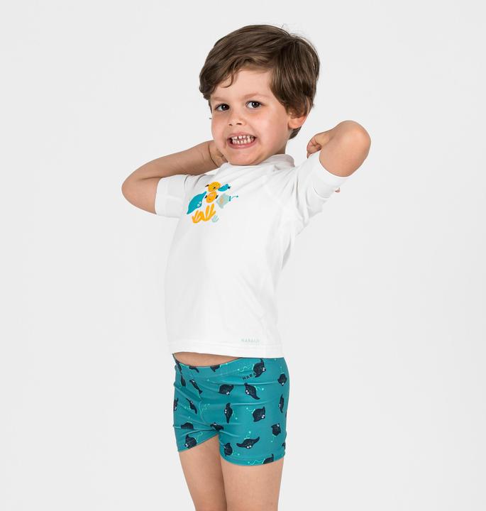 Actual product image Nabaiji Badehose Boxer Baby/Kleinkind - Titou Manta blau (5, 6)