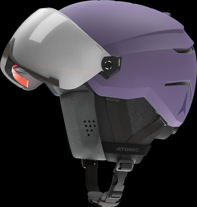 Immagine prodotto Atomic Casco da sci Savor Stereo Visor (taglia: 59-63 cm, viola chiaro) (63 cm)