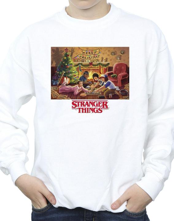 Actual product image Netflix Boys Stranger Things Christmas Gathering Sweatshirt (152, 158)