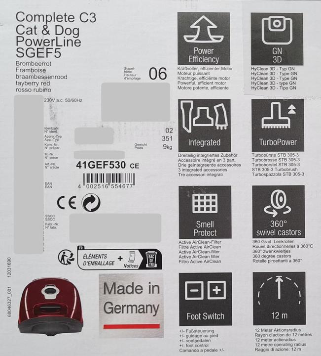 Image du produit Miele Complete C3 Cat & Dog - SGEF5