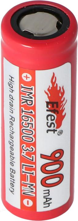 Immagine prodotto Efest Batteria IMR 16500 più polo piatto (1 pz., 16500, 900 mAh)