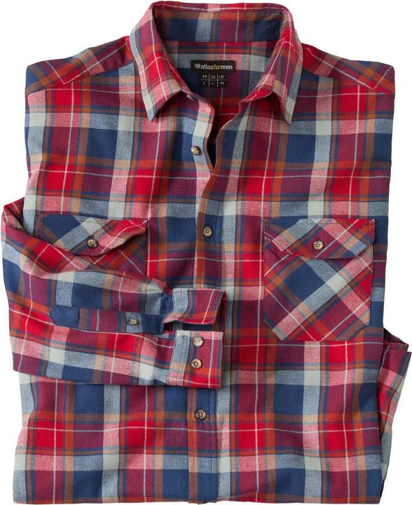 Actual product image Atlas For Men Mens Checked Flannel Shirt (XL)