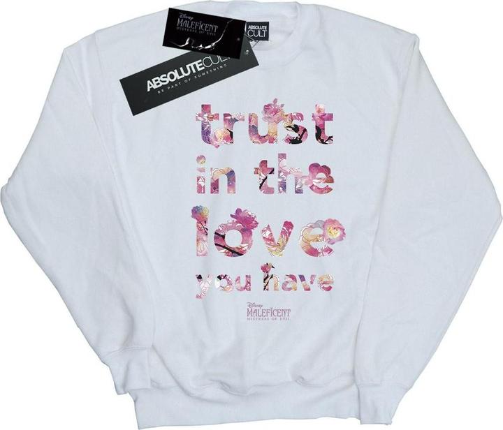 Actual product image Disney Girls Maleficent Mistress Of Evil Trust In The Love Sweatshirt (128)