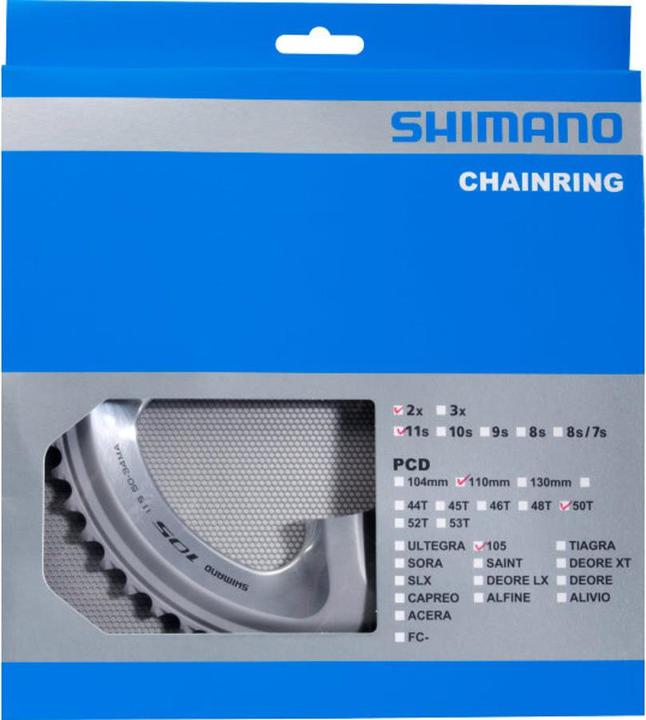 Produktbild Shimano 105 FC-5800 Kettenblätter (50)