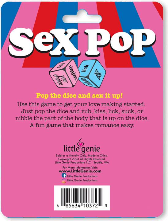 Image du produit Little Genie Productions Sex Pop - Popping Dice Game (Jeux de dés)