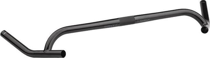 Actual product image Surly Corner Bar Drop handlebar, 25.4mm (incl. shims 31.8mm), 540x0mm, 0°/0°, black (25.40 mm)