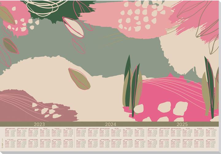 Produktbild Sigel Schreibtischunterlage Abstract Leaves mehrfarbig 30 Blatt (595 x 410 mm)