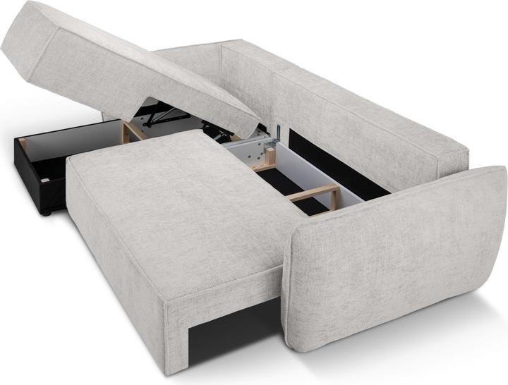 Actual product image Micadoni Left Corner Sofa With Bed Function And Box, "Kaelle", 4 Seats, 252x165x87Made in Europe (Corner sofa)