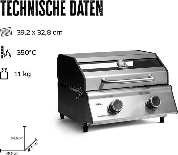 Image du produit Grillfürst G201E Portable v2 (4.40 kW)