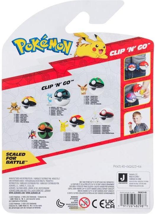 Produktbild Jazwares Pokémon Clip'n'Go Poké Balls Seeper & Netzball