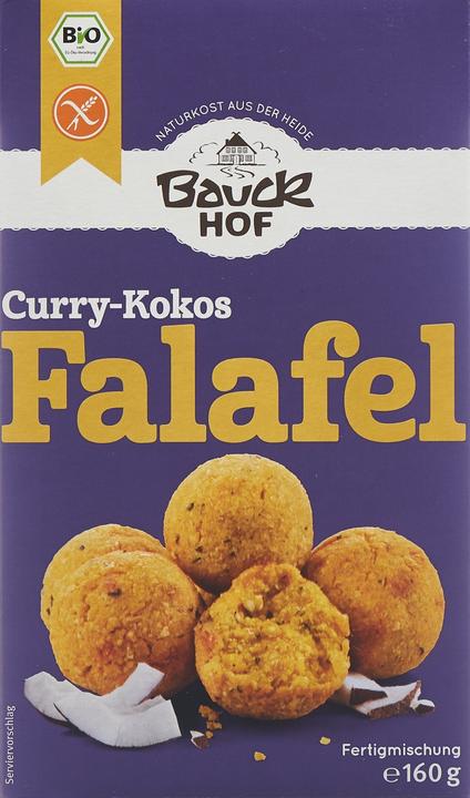 Image du produit Bauckhof falafel curry-noix de coco sans gluten (160 g)