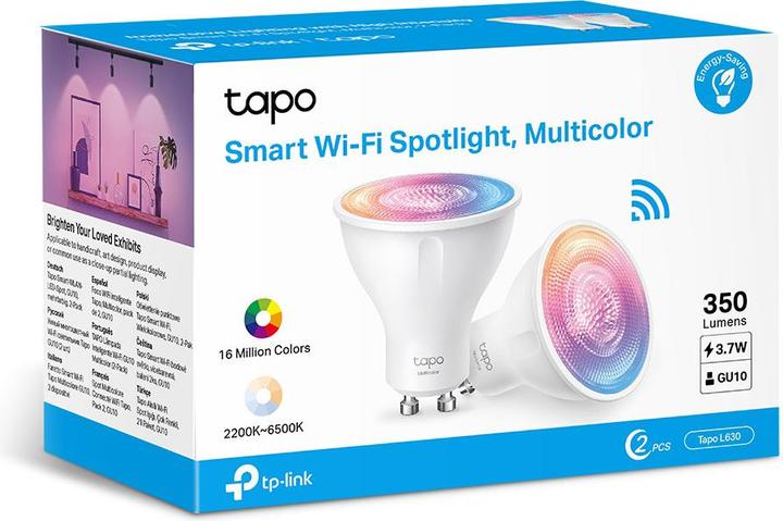 Actual product image TP-Link Tapo L630 (2-pack) (GU10, 3.70 W, 350 lm, 2 x, E)