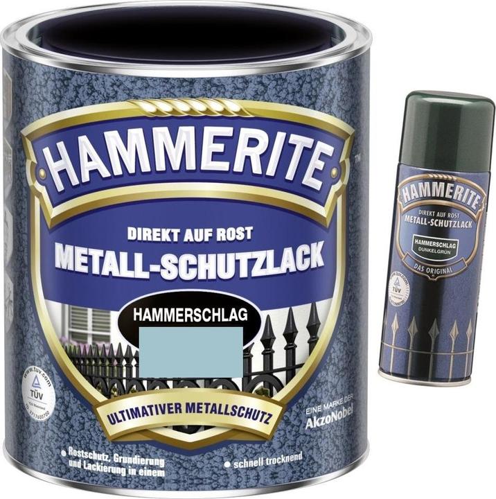 Actual product image Hammerite Metal protective lacquer hammer blow (250 ml, Light blue)